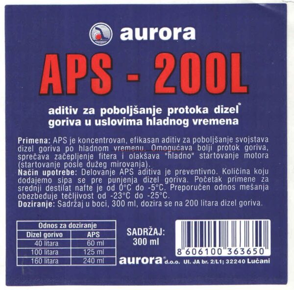 APS - aditiv za dizel gorivo - Slika 2
